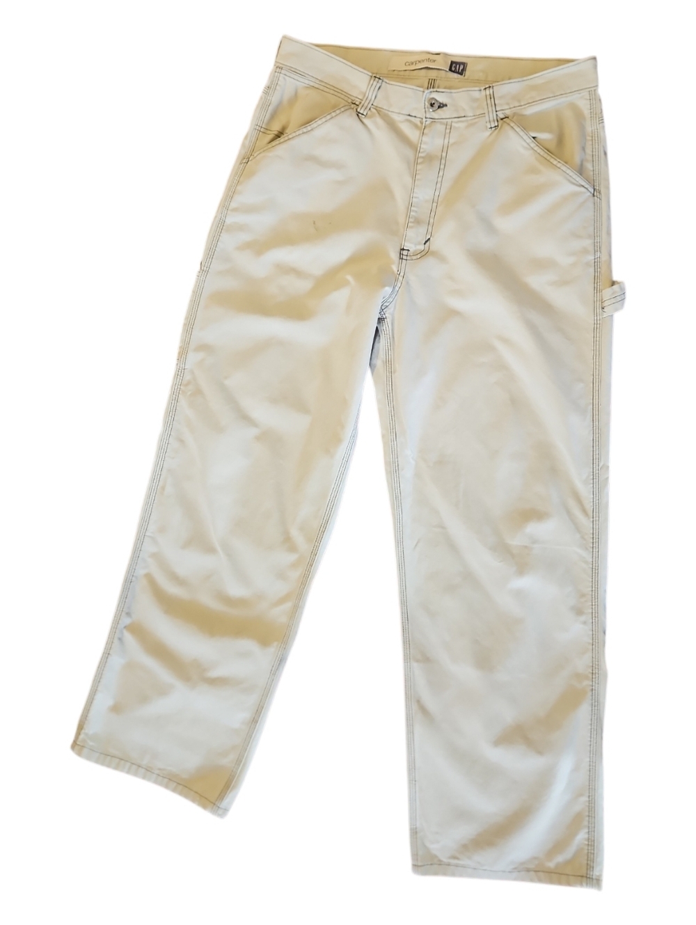GAP Carpenter Khaki Jeans Loose Fit Pants Mens 36/30 90's Vintage